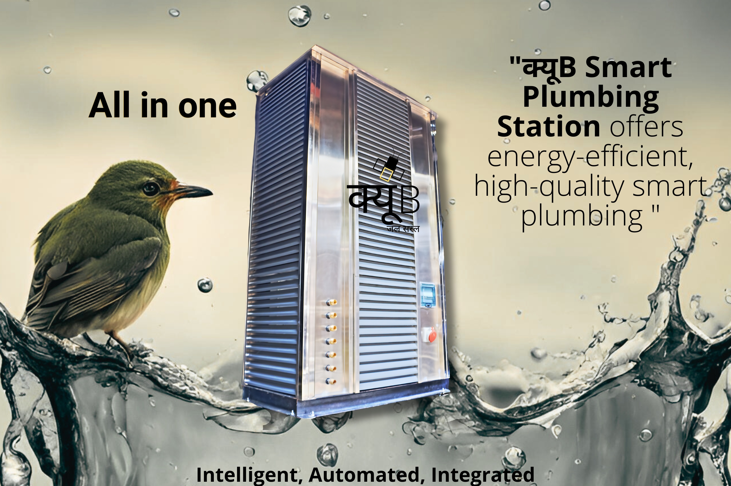 क्यूB Smart Plumbing Station offers energy-efficient, high-quality smart plumbing